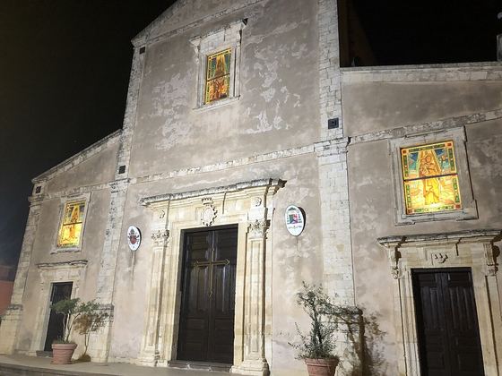 La facciata della Chiesa Madre di San Nicolò a Melilli